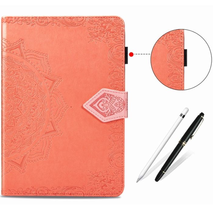 Шкіряний чохол Art Case з візитницею для Samsung Galaxy Tab S7 Помаранчевий