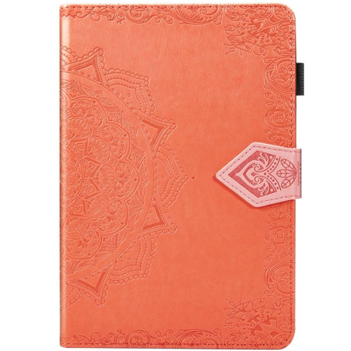 Шкіряний чохол Art Case з візитницею для Samsung Galaxy Tab S7 Помаранчевий