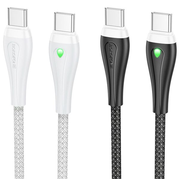 Дата кабель Borofone BX100 Advantage 60W Type-C to Type-C (1m) Black