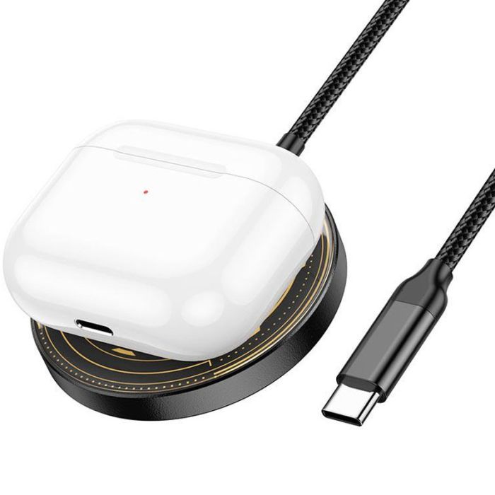Беспроводная зарядка Hoco CW45 Discovery Edition 3-in-1 Black