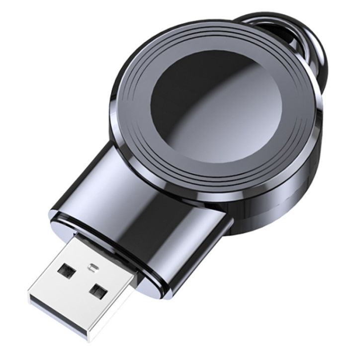 Бездротова зарядка для Apple Watch Magnetic Charger USB Black