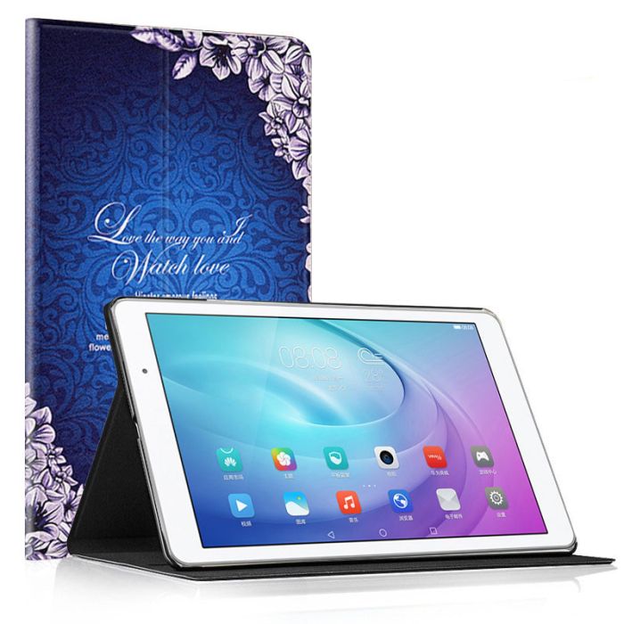 Чохол Galaxy Tab E 9.6 T560 Fashion-Print Flowers