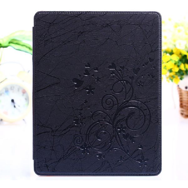 Чехол Ipad 2/3/4 Flowers CayaRa Black