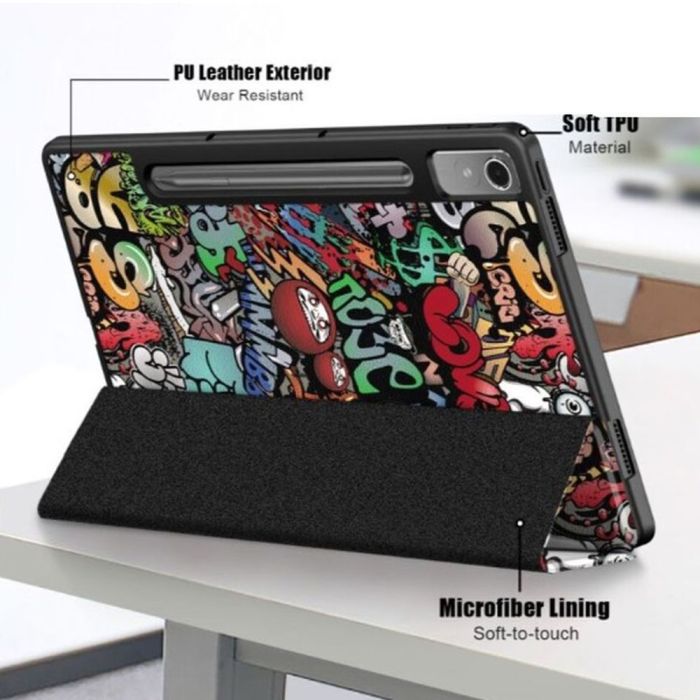 Чехол Gum-Print Lenovo Tab P12 TB370FU 12.7 Graffiti