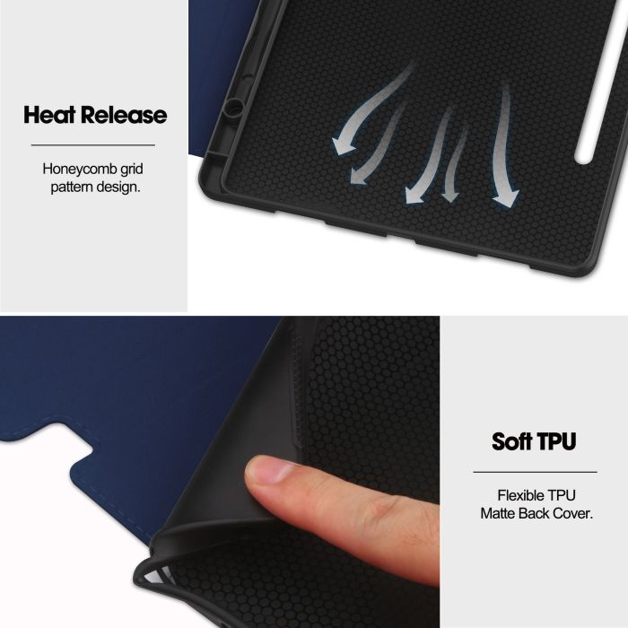 Чехол Gum with Pen Holder Lenovo Tab P12 12.7 2023 DarkBlue