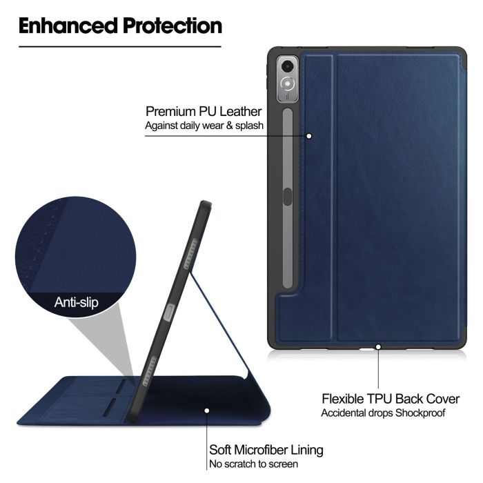 Чехол Gum with Pen Holder Lenovo Tab P12 12.7 2023 DarkBlue