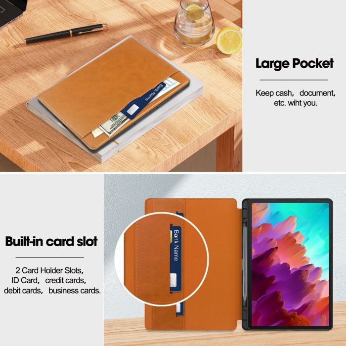 Чехол Gum with Pen Holder Lenovo Tab P12 12.7 2023 Brown