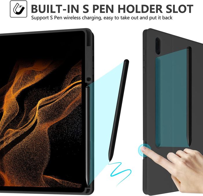 Чехол клавиатура с pen holder Samsung Galaxy Tab S7 Plus/S8 plus 12.4 Bluetooth Keyboard