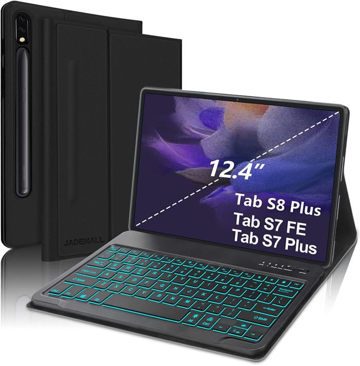 Чехол клавиатура с pen holder Samsung Galaxy Tab S7 Plus/S8 plus 12.4 Bluetooth Keyboard