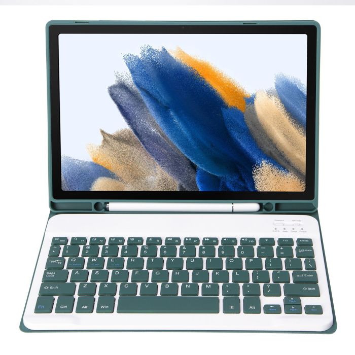 Чохол клавіатура Samsung Galaxy Tab A11+ / A9 Plus Bluetooth Keyboard with TP DarkGreen