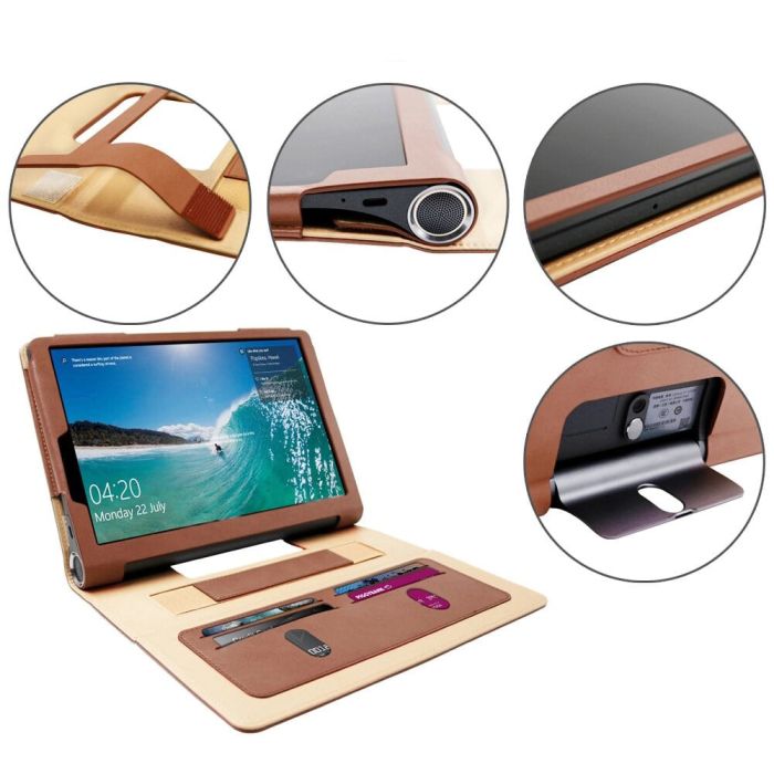 Чехол Lenovo Yoga Smart Tab 5 YT-X705 Premium Brown