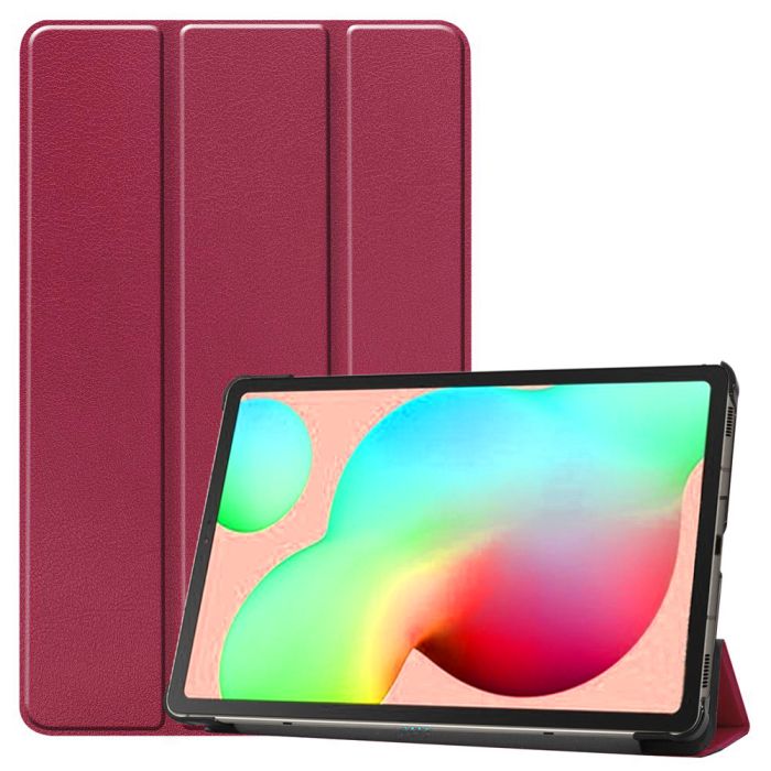 Чохол Samsung Galaxy Tab S6 lite 10.4 P610 P615 3fold DarkRed