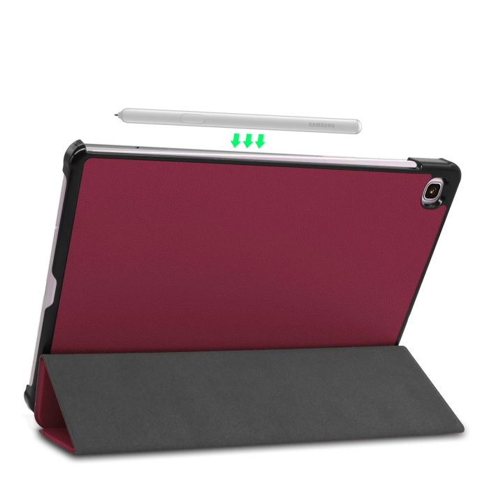 Чохол Samsung Galaxy Tab S6 lite 10.4 P610 P615 3fold DarkRed