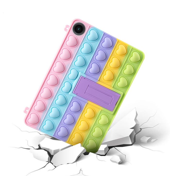 Чохол Silicon Popit Samsung Galaxy Tab A8 2021 TB X205 X200 Rainbow