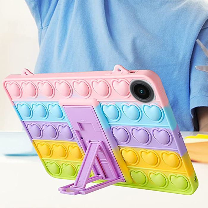 Чохол Silicon Popit Samsung Galaxy Tab A8 2021 TB X205 X200 Rainbow