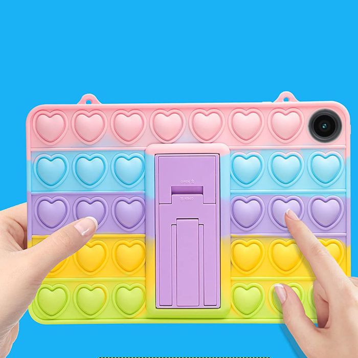 Чохол Silicon Popit Samsung Galaxy Tab A8 2021 TB X205 X200 Rainbow
