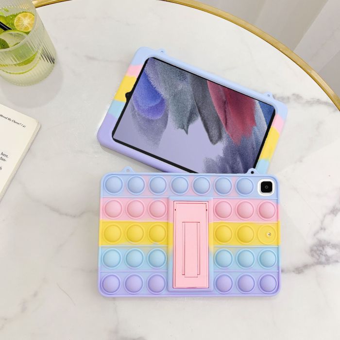 Чохол Silicon Popit Samsung Galaxy Tab S6 Lite Rainbow Violet