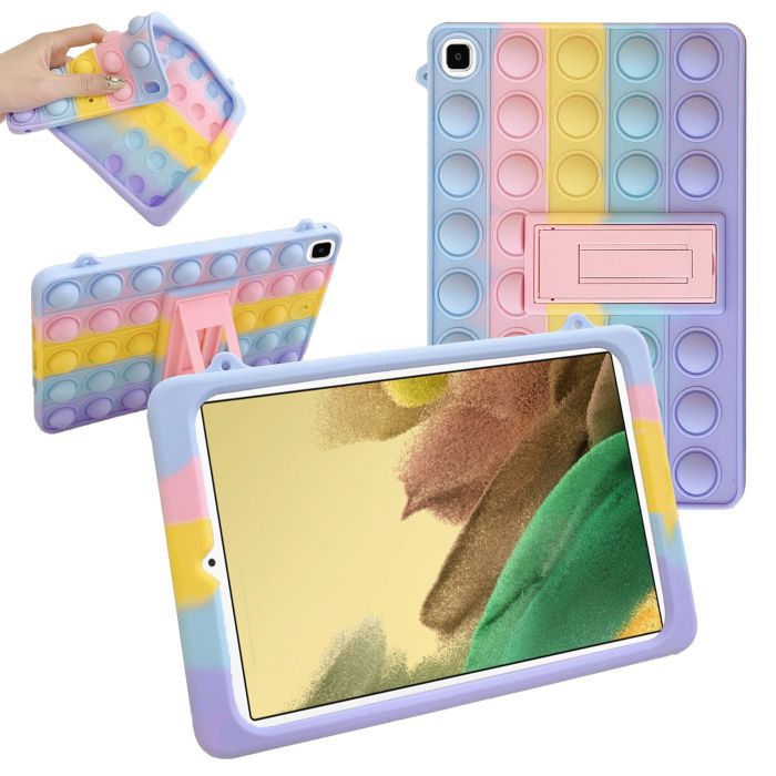 Чохол Silicon Popit Samsung Galaxy Tab S6 Lite Rainbow Violet
