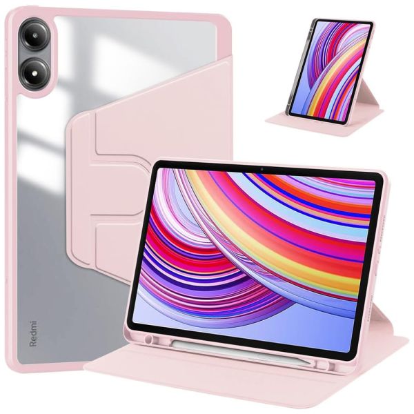 Чохол TOBY Pen holder 360 Poco Pad 12.1 / Xiaomi Redmi Pad Pro 2024 Pink