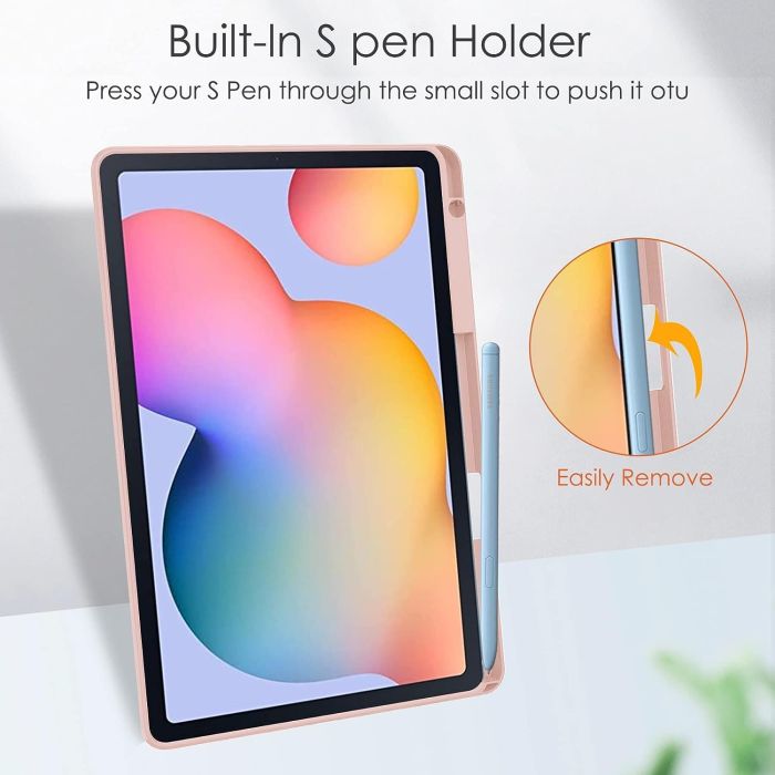 Чохол TOBY Gum Spen holder Samsung Tab S6 lite P610 P615 P613 P619 Pink