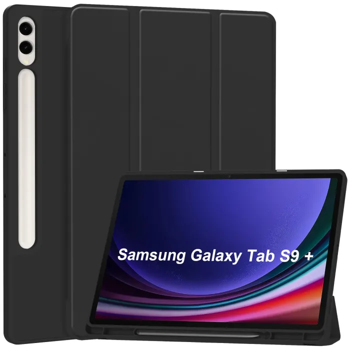 Чехол с Slot for Stylus для Samsung Galaxy Tab S9+/S9+ FE/S10+ 12.4" Черный