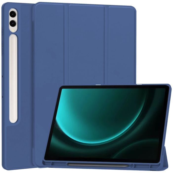 Чохол with Slot for Stylus для Samsung Galaxy Tab S10 FE 10.9/S9/S9 FE 11" Темно-синій