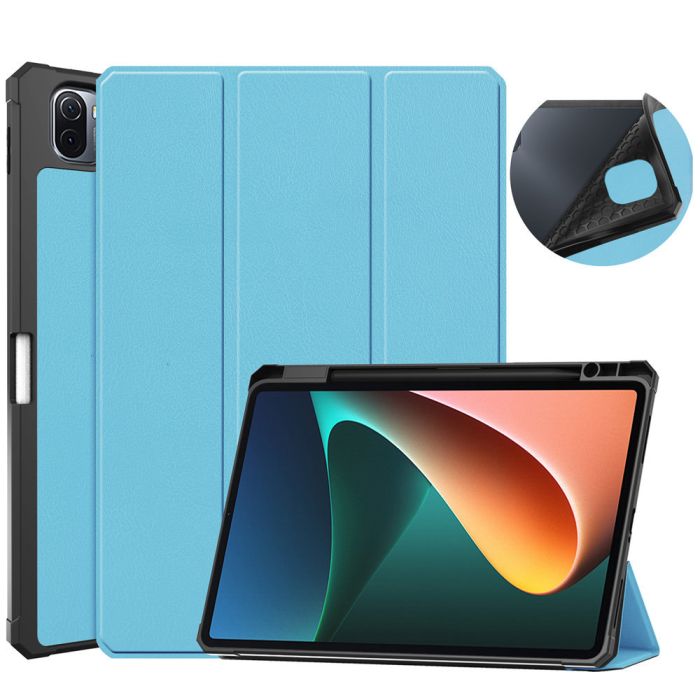 Чехол Gum Smart Pen holder для Xiaomi Mipad 5/5 pro SkyBlue