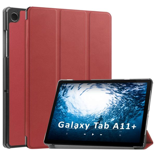 Чохол Samsung Galaxy Tab A11 Plus SM X230 X233 X236 3fold DarkRed