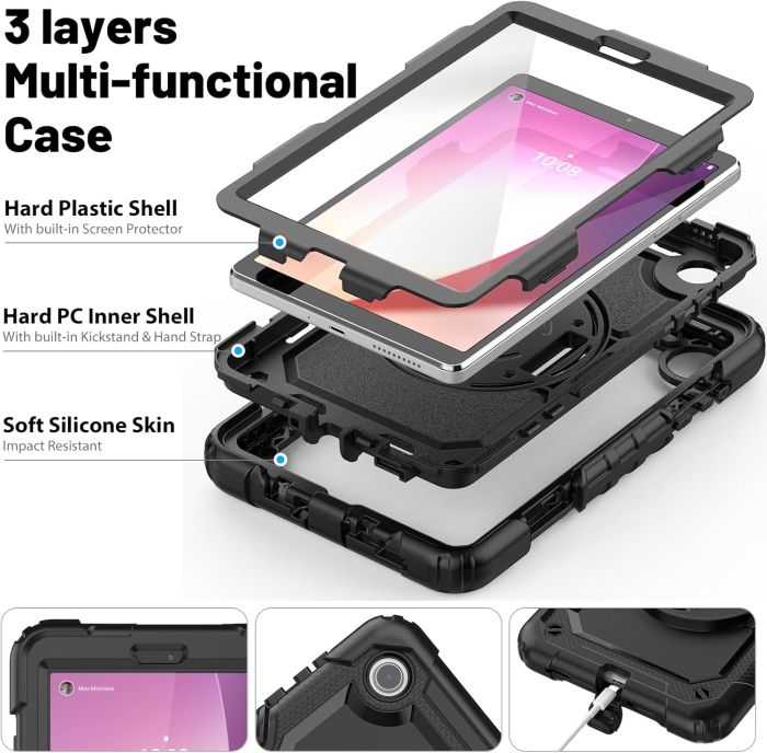 Чохол Extreme Defender Lenovo Tab M8 4th Gen TB300 Black