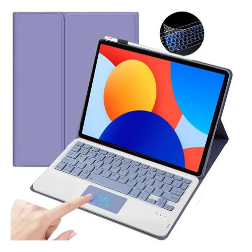 Чехол клавиатура Xiaomi Redmi Pad SE (11") 2023 Bluetooth Keyboard Violet