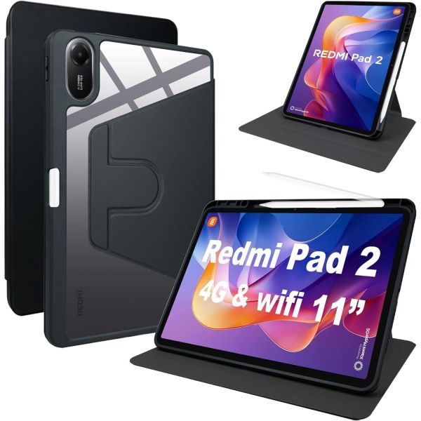 Чохол TOBY Pen holder 360 Xiaomi Redmi Pad 2 2025 Black