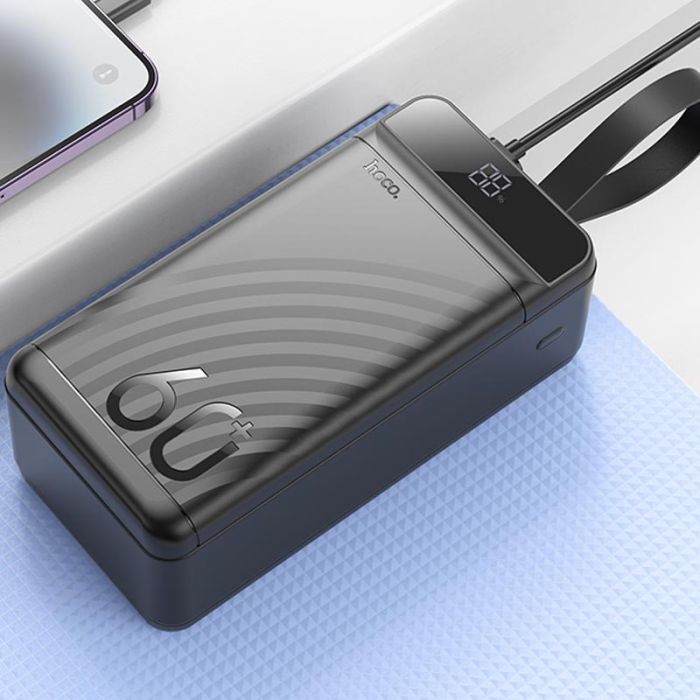 Портативное ЗУ Power Bank Hoco J123C Element 22.5W+PD20W 60000 mAh Black