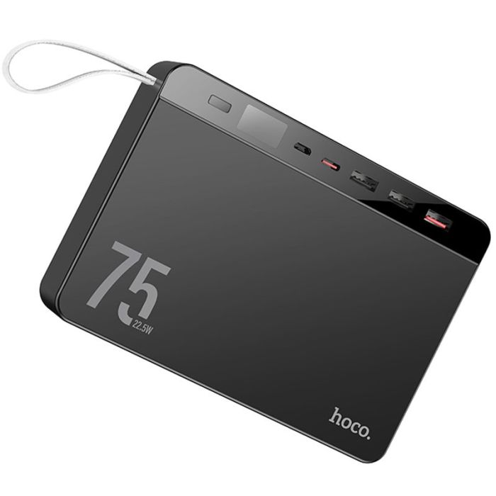 Power Bank Hoco J94 Overlord 22.5W 75000 mAh Чорний