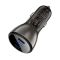 Автомобильная зарядка Acefast B10 metal car charger 60W (USB-C+USB-C) with digital display Black