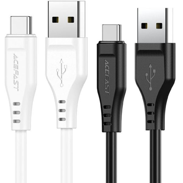 Дата кабелю Acefast C3-04 USB-A to USB-C TPE (1.2m) Black