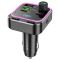Автомобільна зарядка FM-модулятор Borofone BC53 Highway PD20W+QC3.0 Black