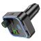 Автомобільна зарядка FM-модулятор Borofone BC53 Highway PD20W+QC3.0 Black