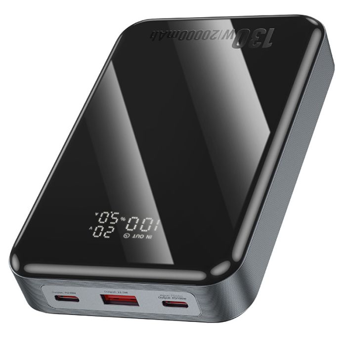 Портативное ЗУ Power Bank Hoco Q30A Fast charge 130W 20000 mAh Metal