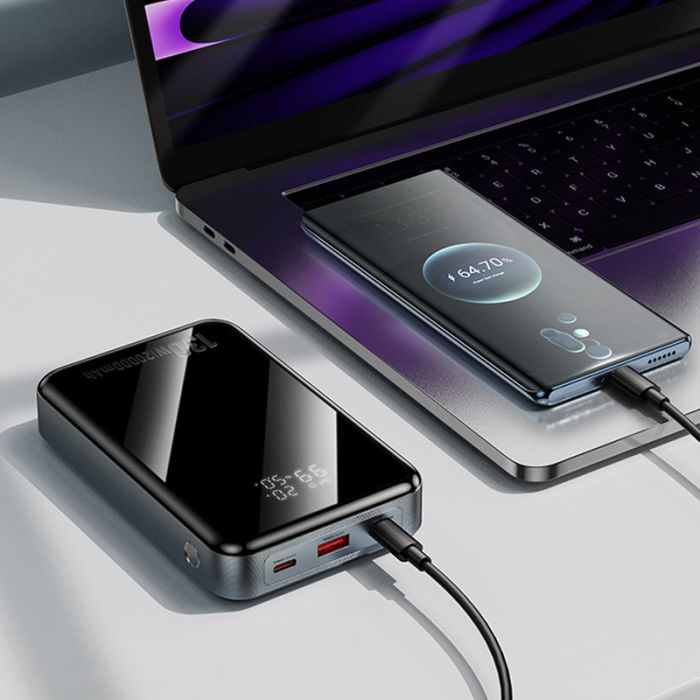 Портативное ЗУ Power Bank Hoco Q30A Fast charge 130W 20000 mAh Metal