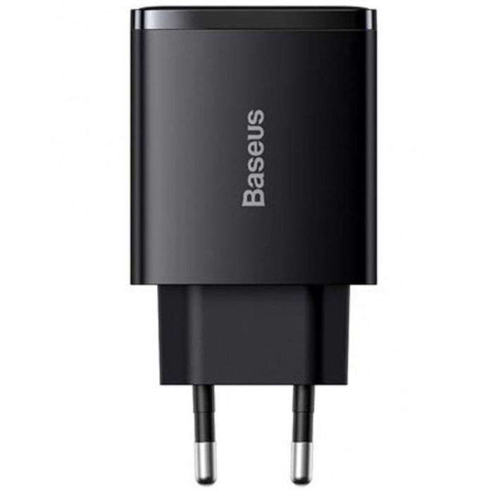 Мережева зарядка Baseus Compact Quick Charger 30W QC+ PD (1Type-C + 2USB) (CCXJ-E) Чорний