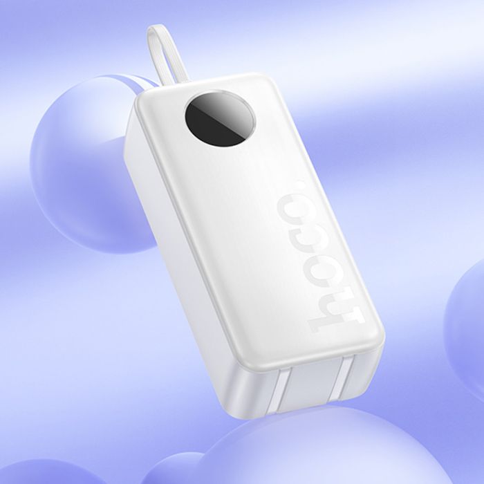 Портативное ЗУ Power Bank Hoco J132B Sabio 22.5W+PD20W with 3 cables 30000 mAh White