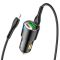 Автомобильная зарядка Hoco NZ6 PD45W (2Type-C/1USB) + Type-C to Lightning Black