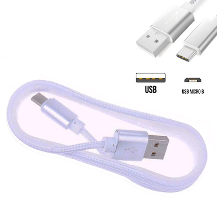 Кабель для заряджання USB to MicroUSB 1.0 м White