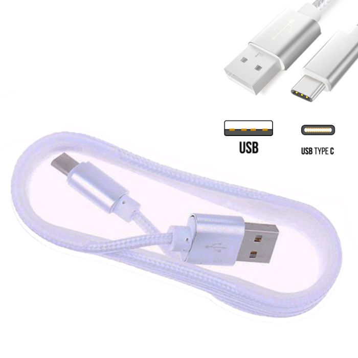 Кабель для зарядки USB to Type-C 3.1 White 1.0м