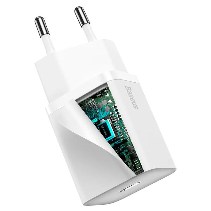 Мережева зарядка Baseus Super Si Quick Charger 1C 30W (CCSUP-J) Білий