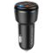 Автомобильная зарядка Borofone BZ17 QC3.0 (2USB/3A) + Type-C Черный